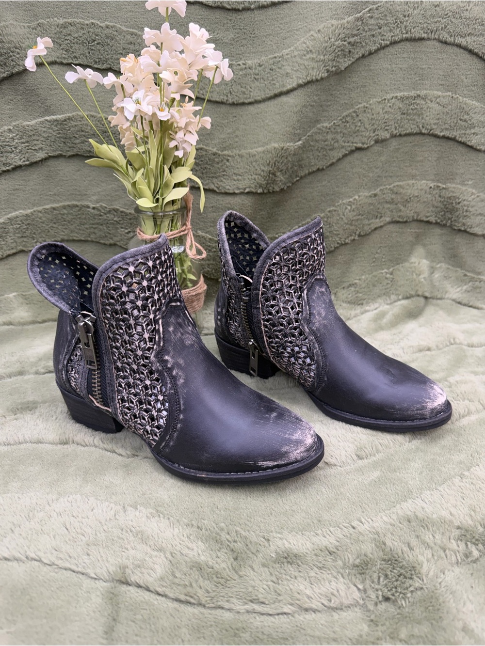 Circle G  ankle western boho boots